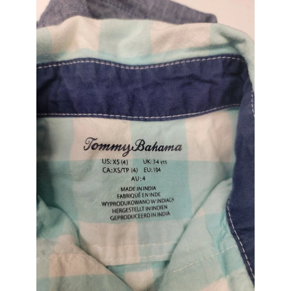 Tommy Bahama Boys Size Xs Sz 4 Casual Button Down Short Sleeve Shirt Set Of 2